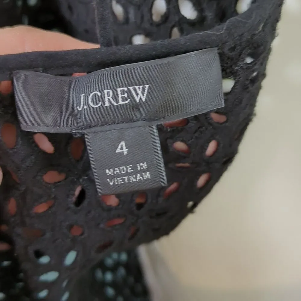 J. Crew Re-Imagined by J. Crew Eyelet Top, Puff Sleeves